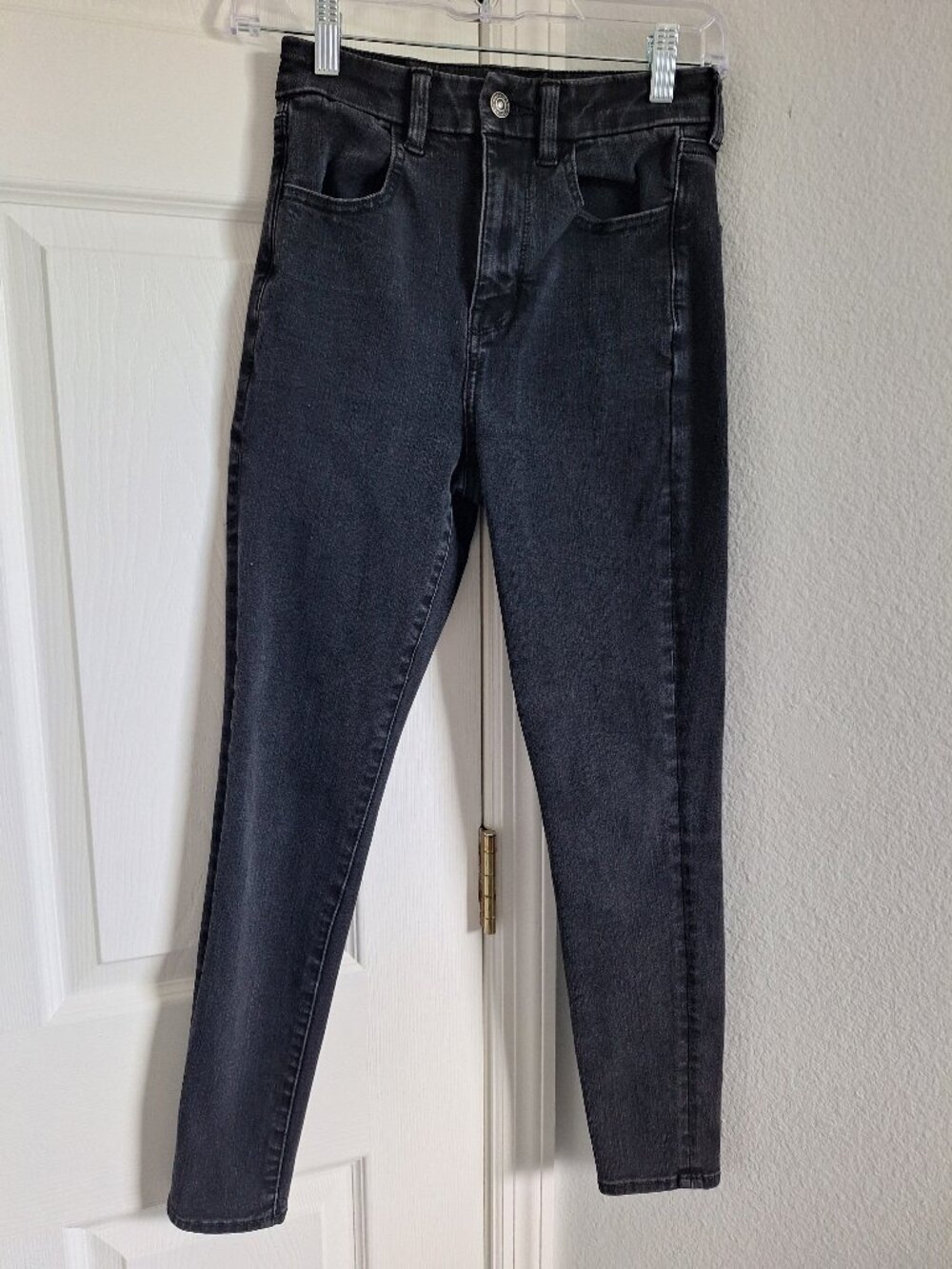 American Eagle Ne(x)t Level Stretch High-Waisted Skinny Jeans - Black Wash